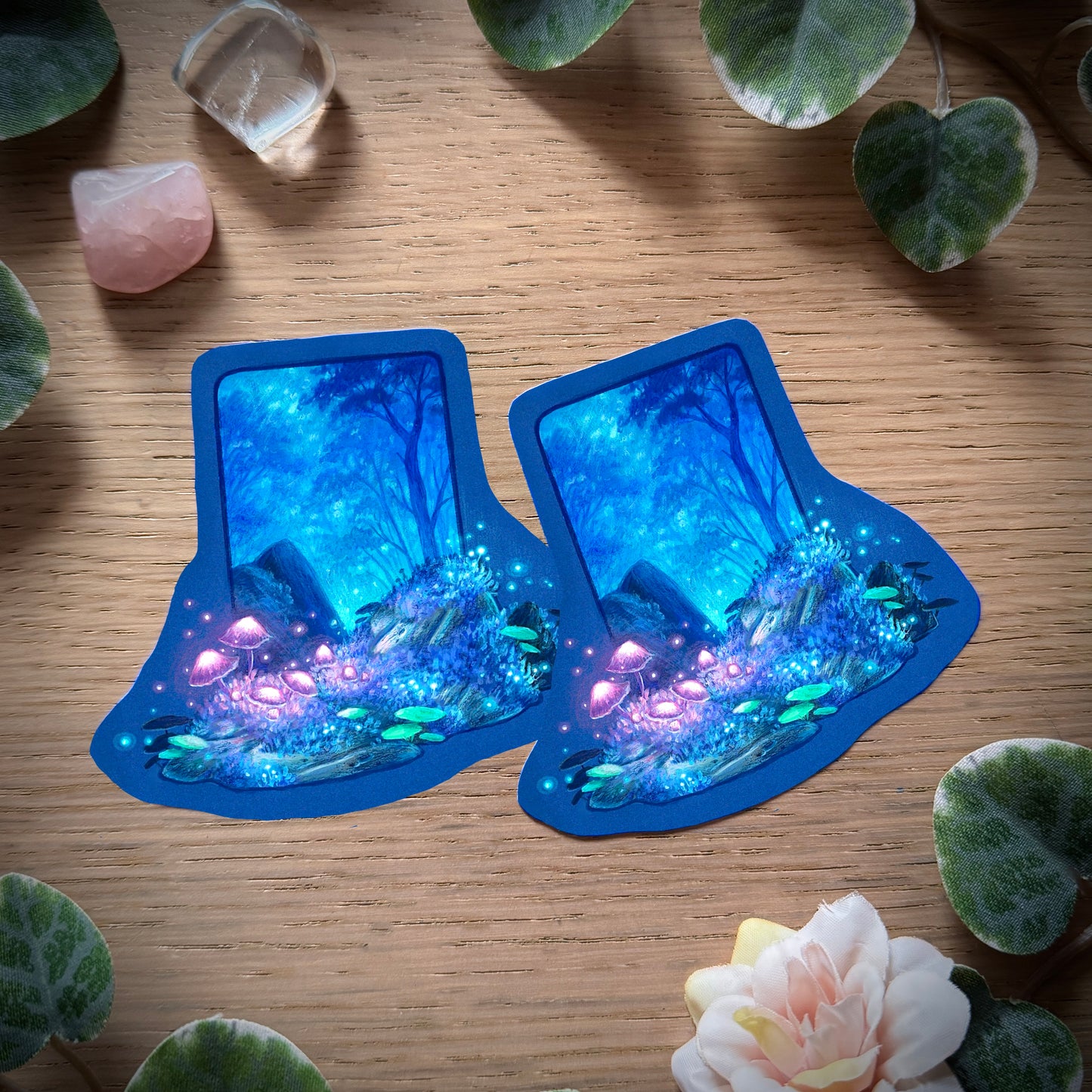 Glossy Stickers “Cotton Caps”