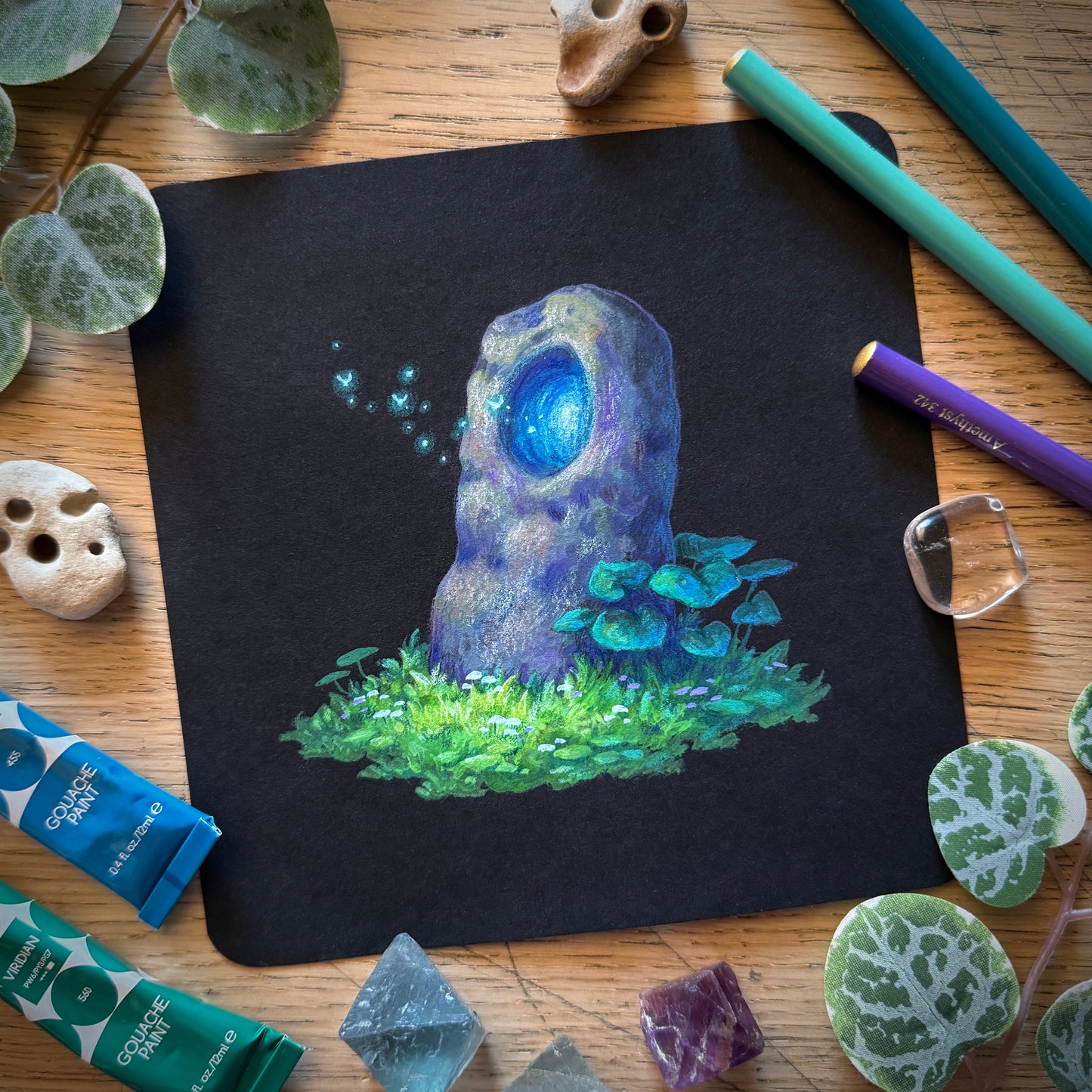 Mixed Media Original “Fairy Stone”