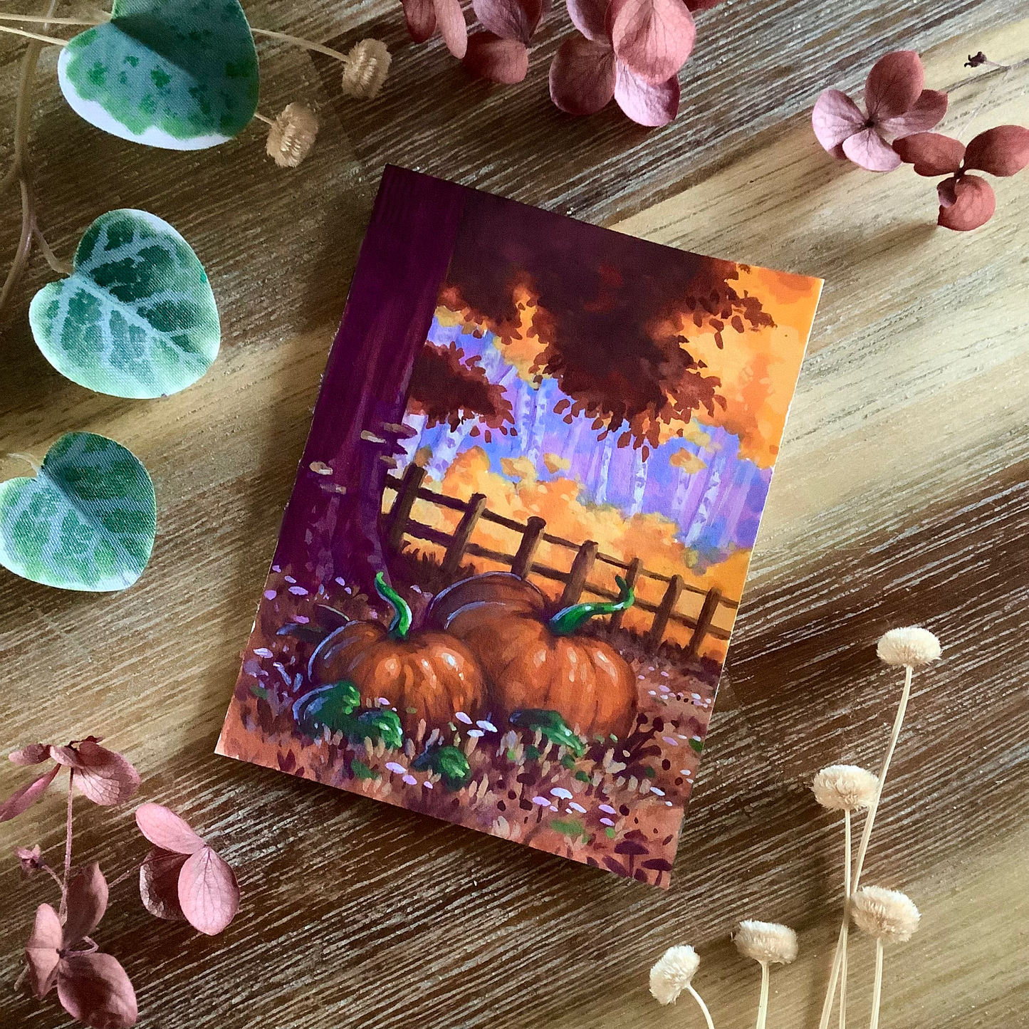 Gouache Original “Pumpkin Patch”