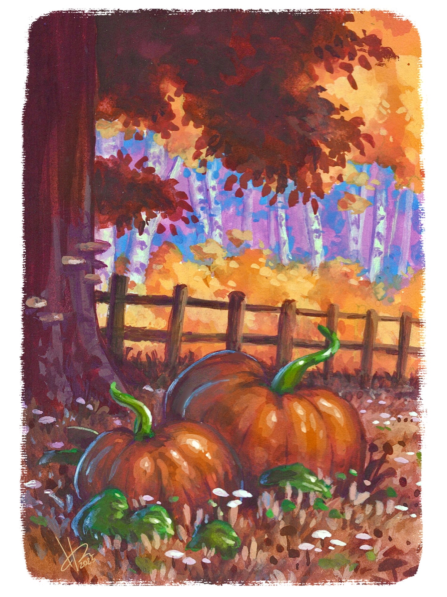 Fine Arts Mini Prints “Autumn Life”