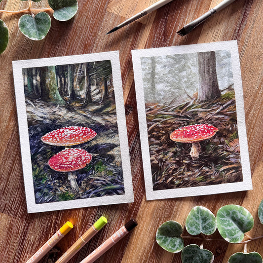 Mixed Media Originals “Amanita”