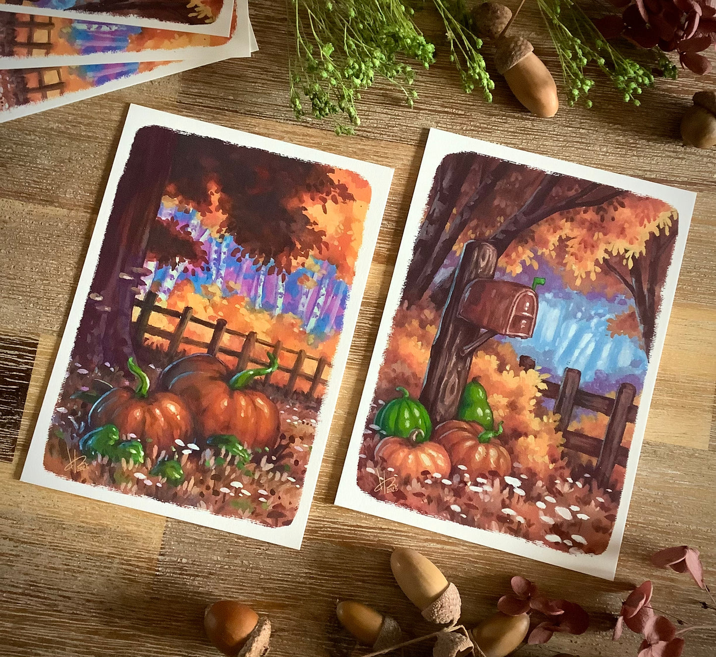 Fine Arts Mini Prints “Autumn Life”