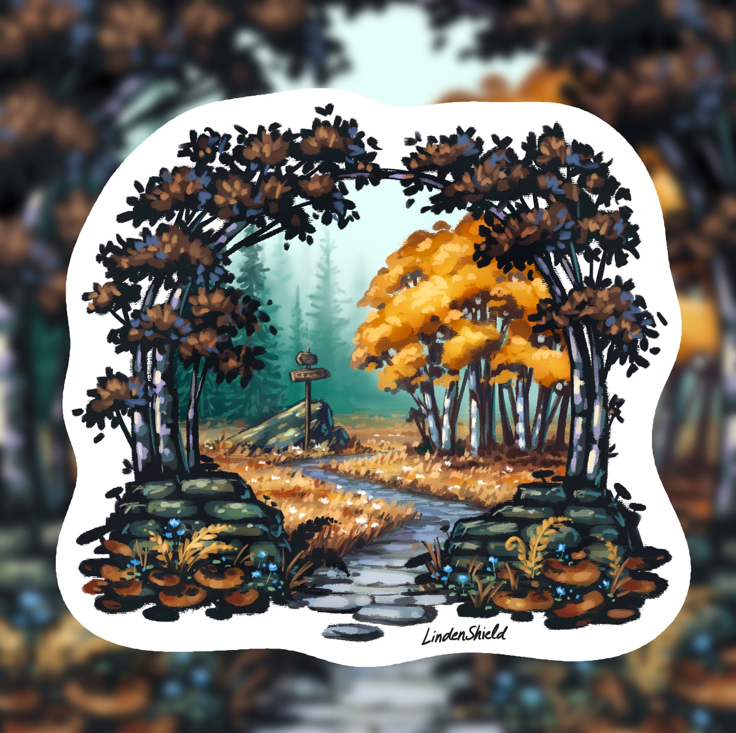 Glossy Stickers “Autumn Portals”