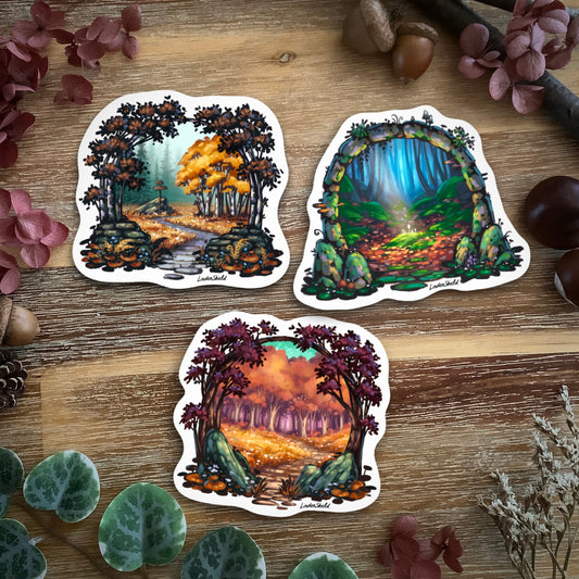 Glossy Stickers “Autumn Portals”