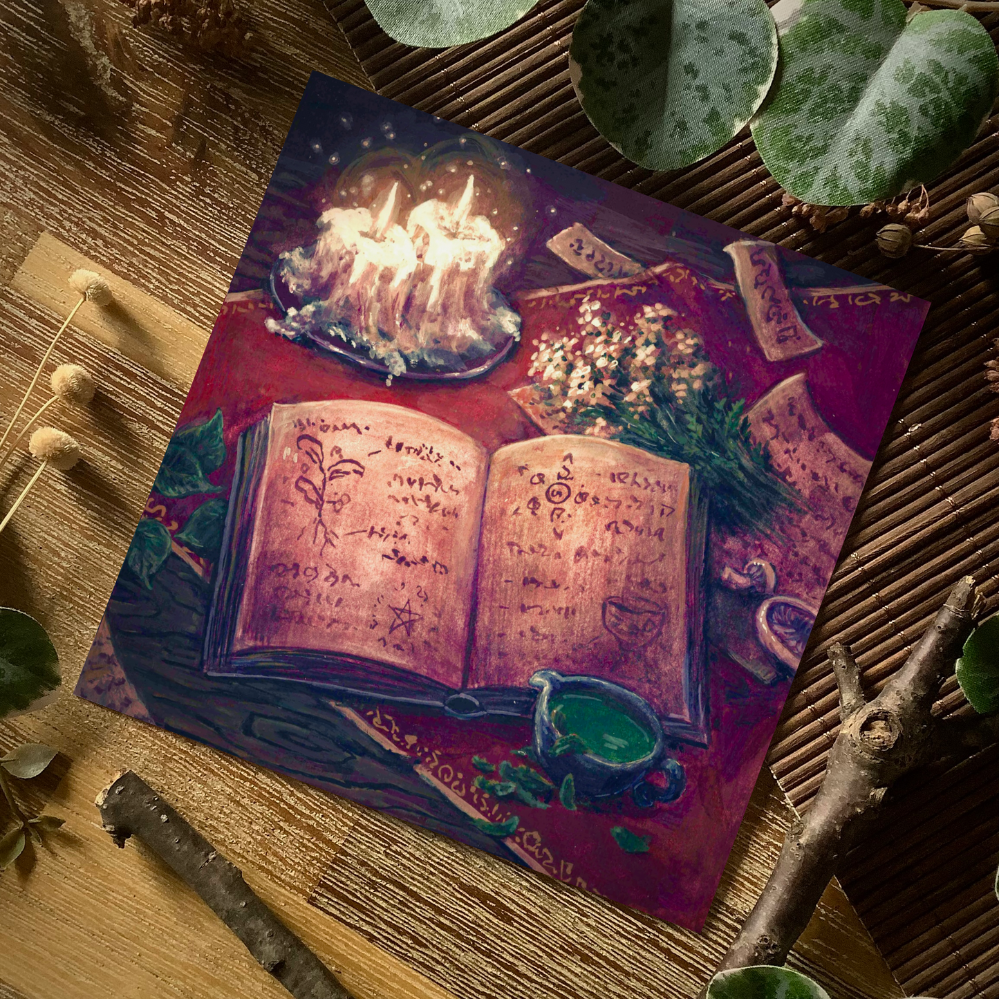 Square Postcards “Candles & Lanternlight”