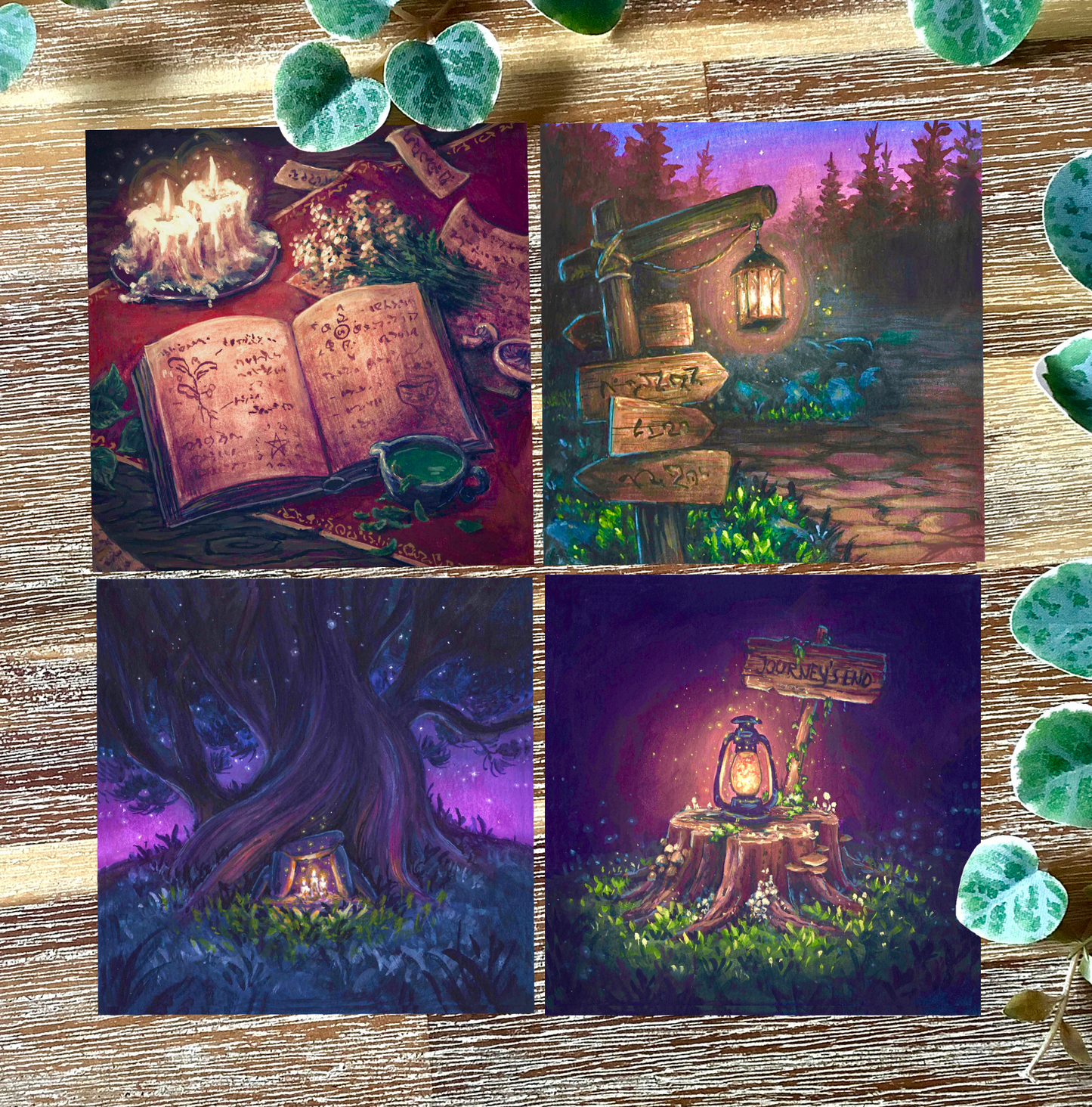 Square Postcards “Candles & Lanternlight”
