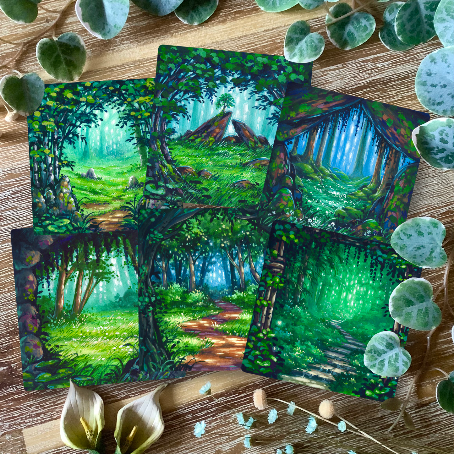 Square Prints “Forest Portals”