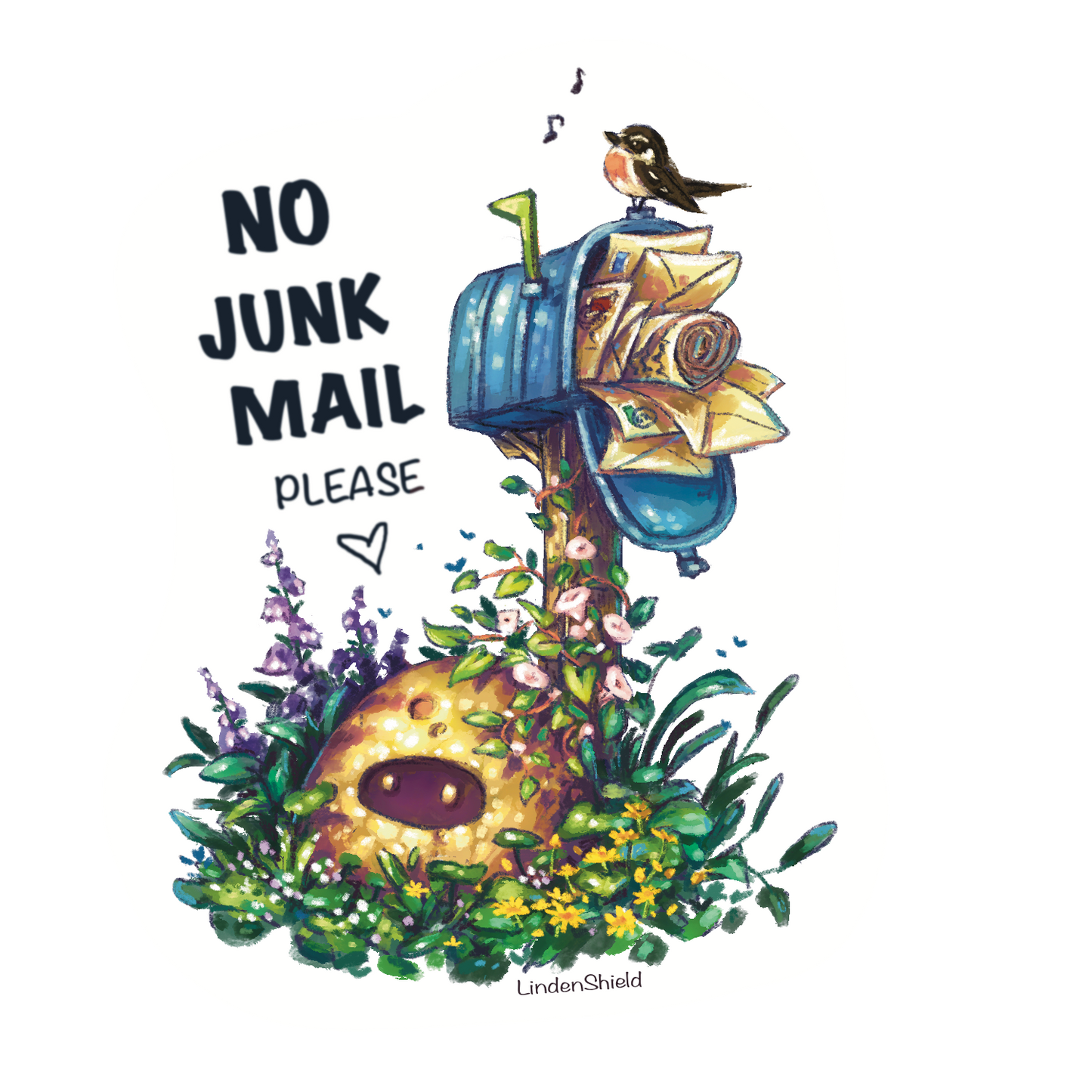 No Junk Mail Stickers EN FR DE