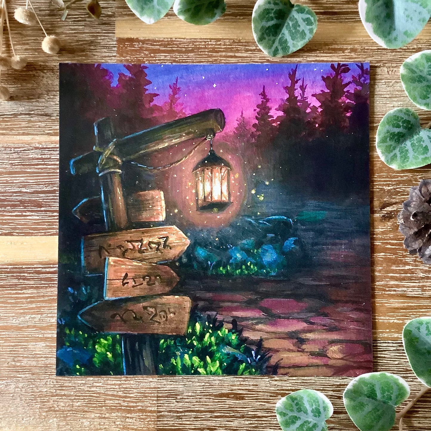 Square Postcards “Candles & Lanternlight”