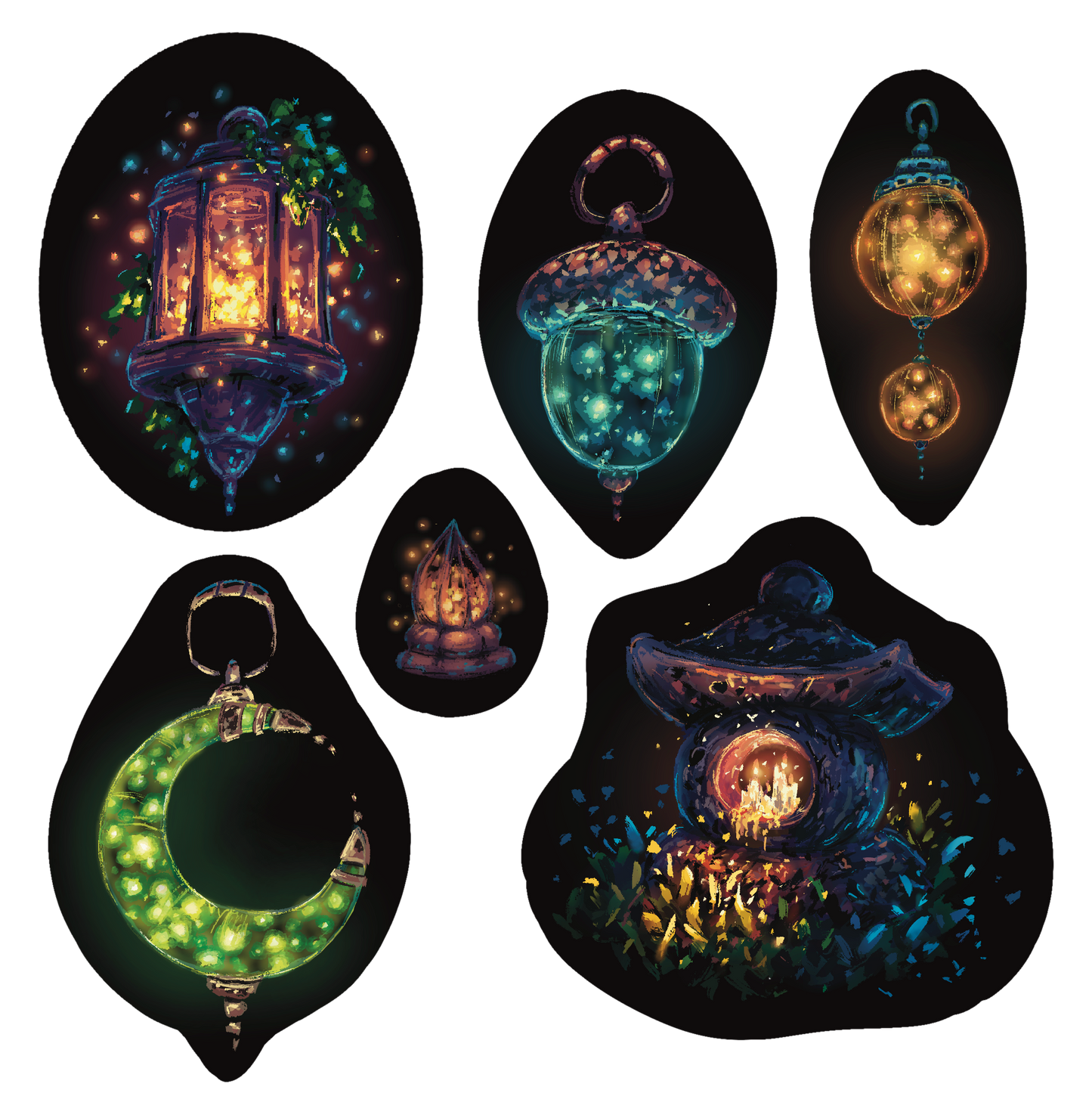 Fae Lanterns Sticker Packs
