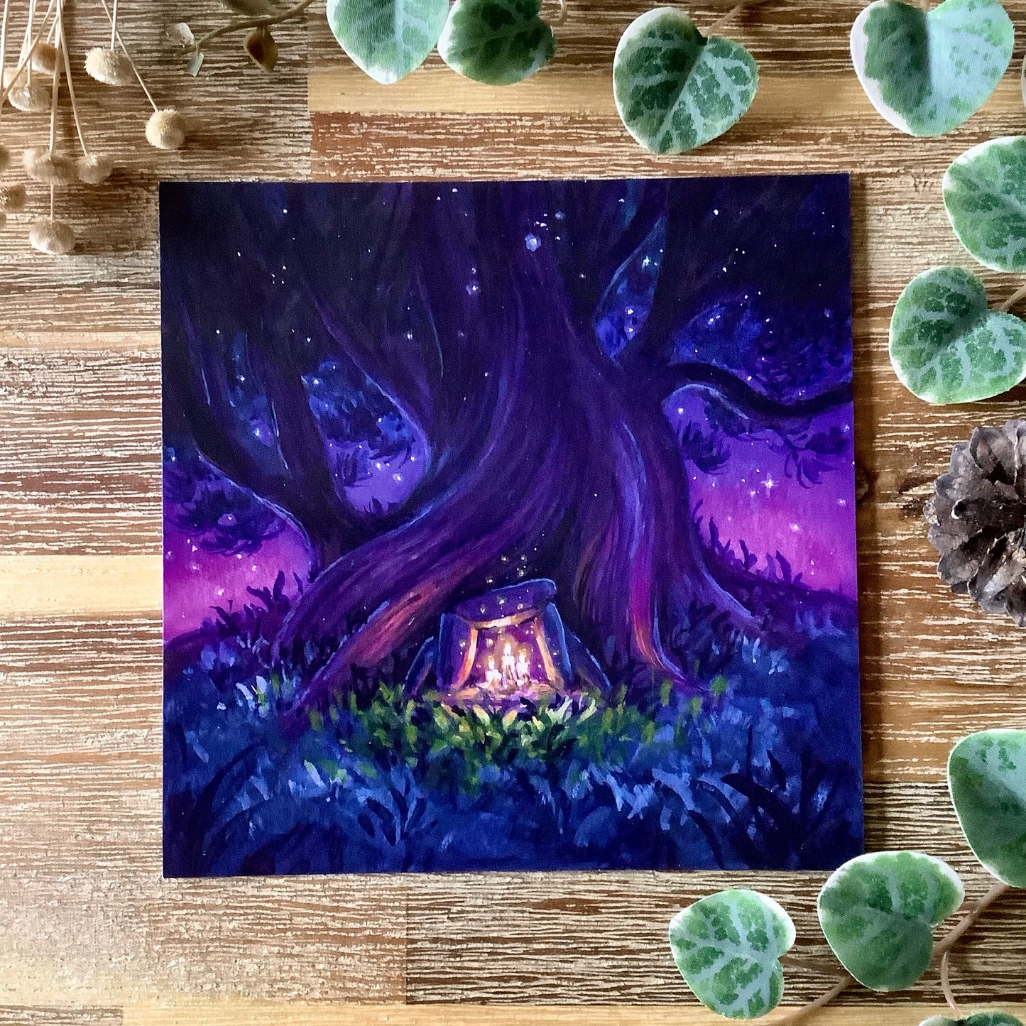 Square Postcards “Candles & Lanternlight”