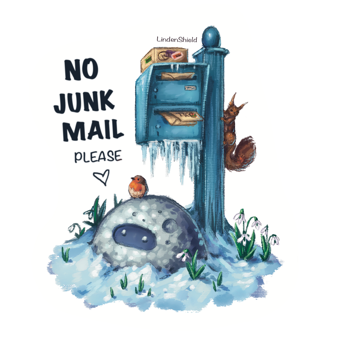 No Junk Mail Stickers EN FR DE