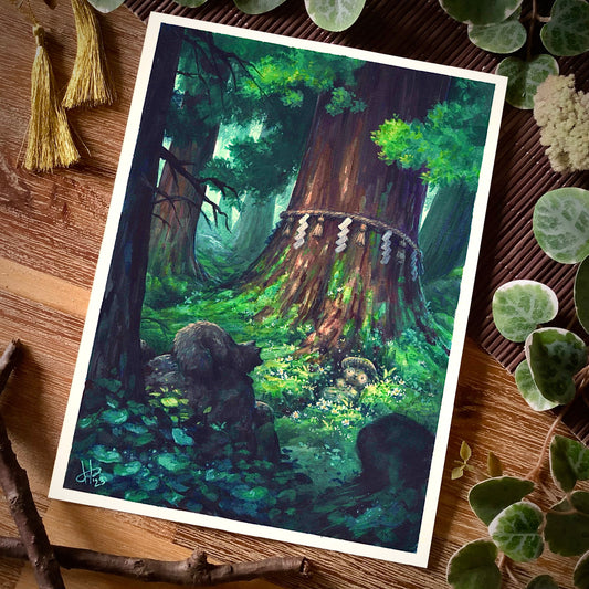 Gouache Original “Old Friend?”