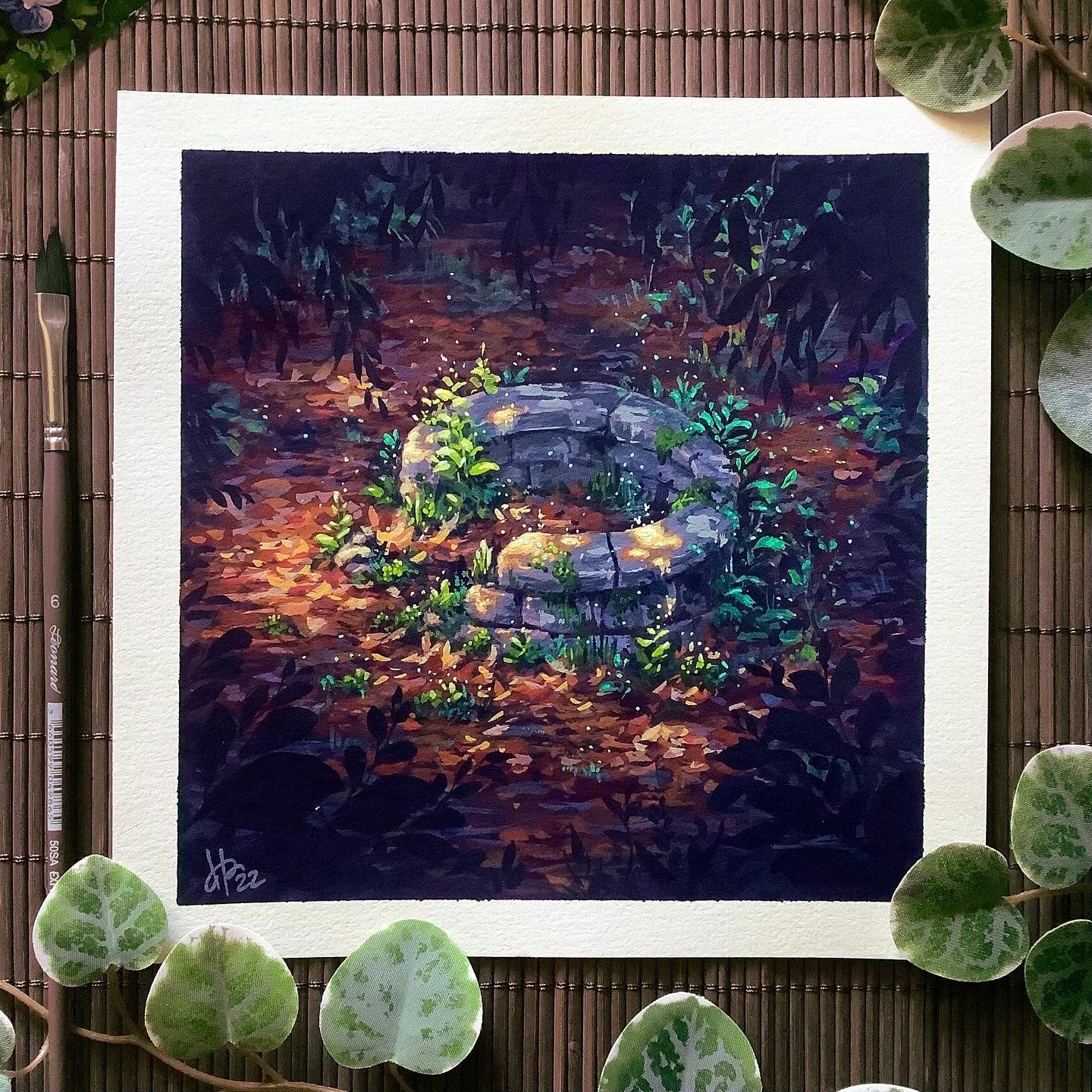 Gouache Original “The Old Well”