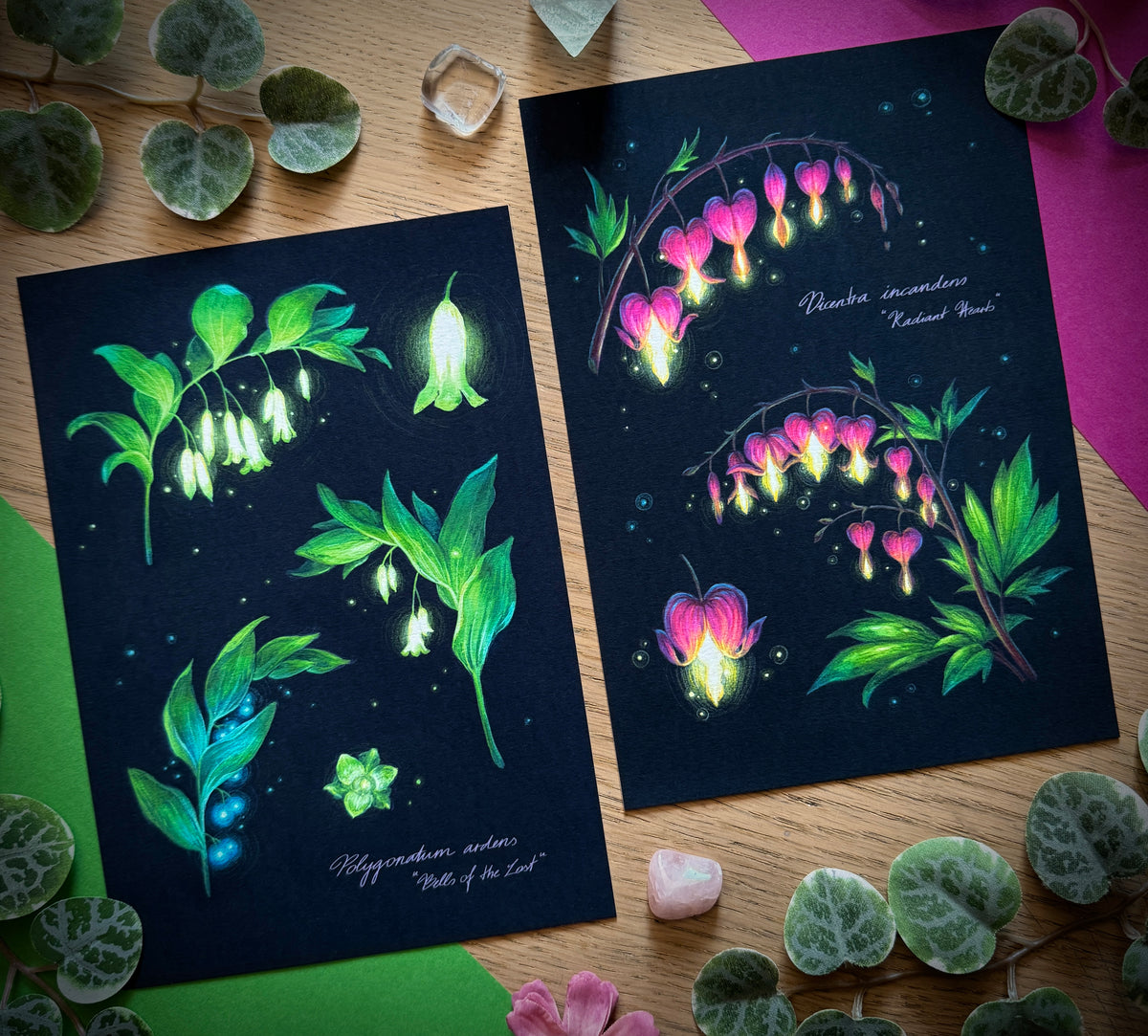 Fine Arts Prints "Bioluminescent Botanicals"