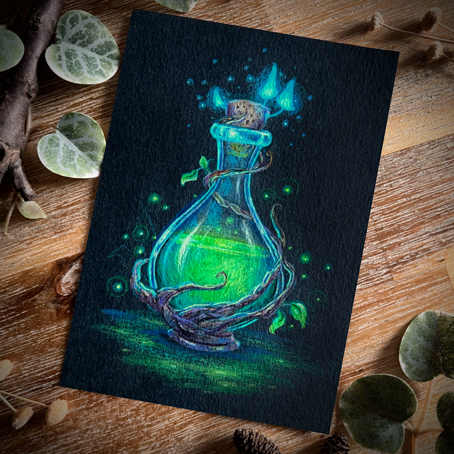 Mixed Media Original “Magic Potion”