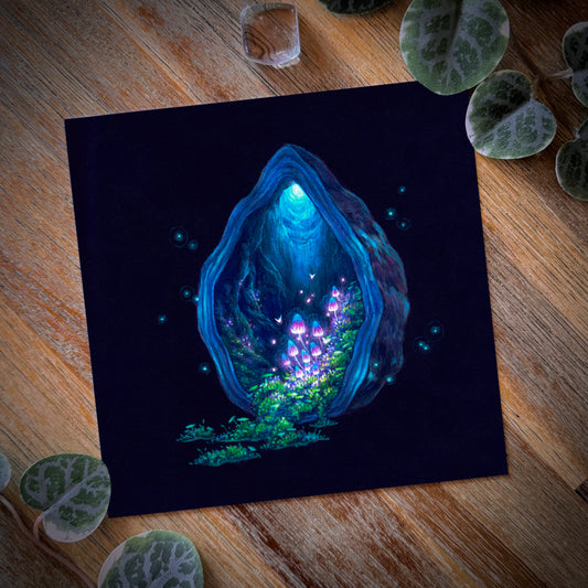 Fine Arts Print “Mushroom Grotto”