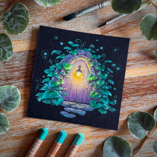 Mixed Media Original “Fairy Door”