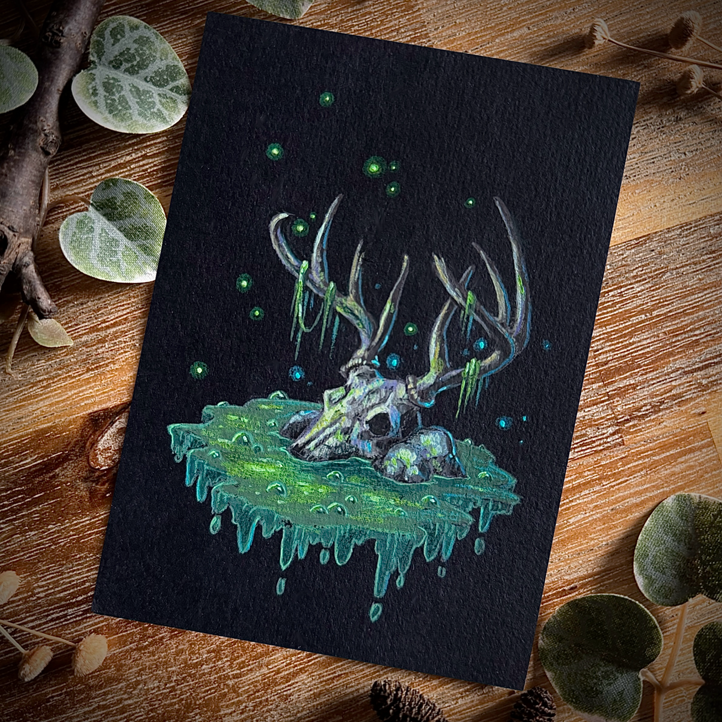 Mixed Media Original “Broken Antlers”