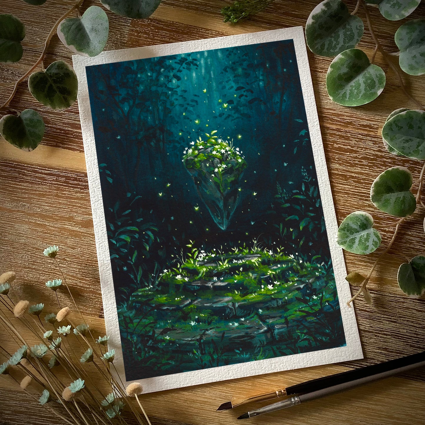 Gouache Original “In the Heart of the Forest”