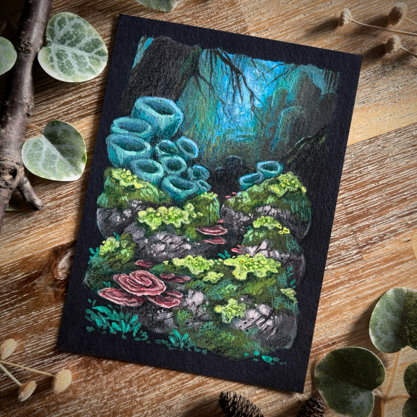 Mixed Media Original “Lichen Forest”